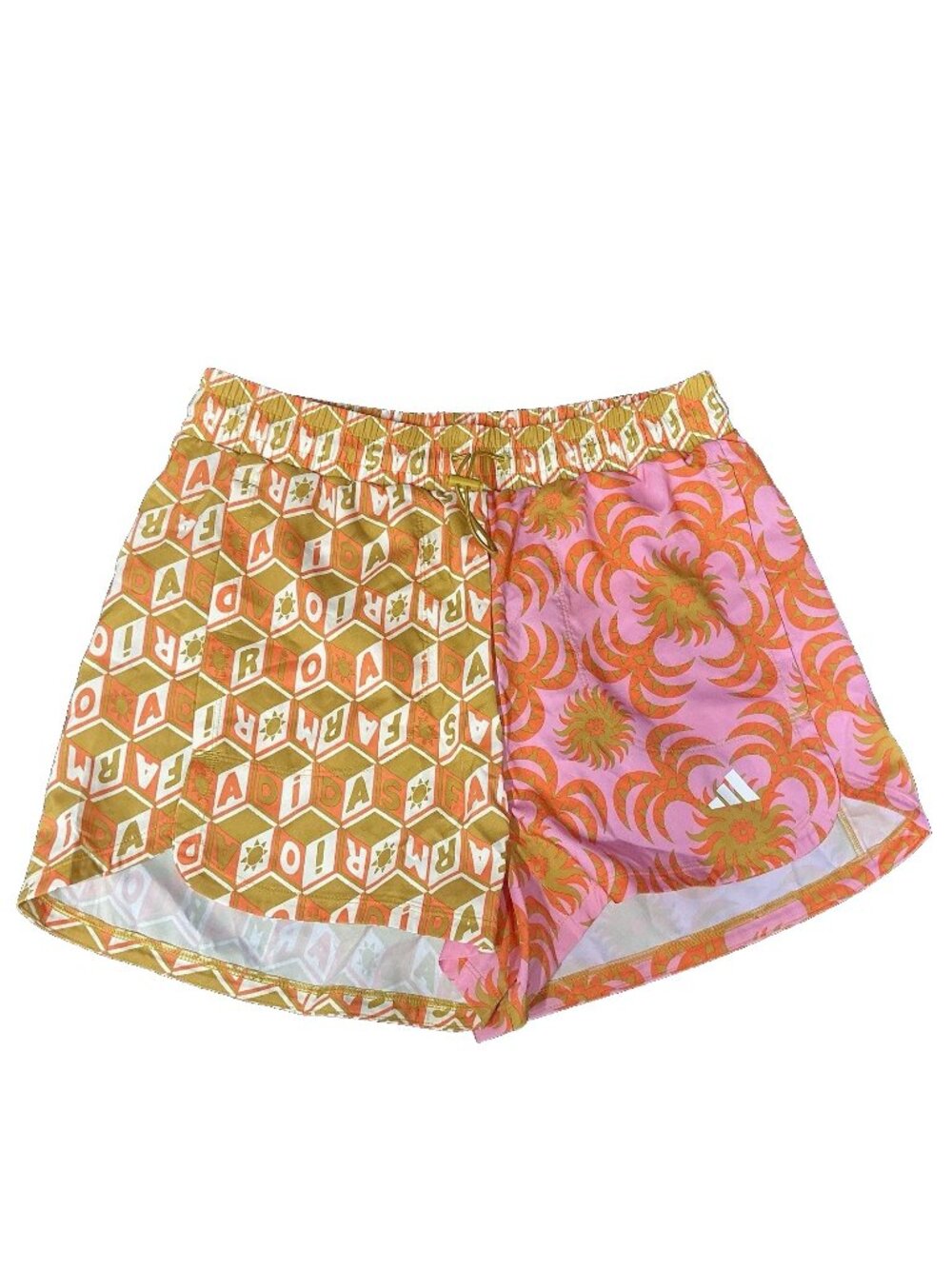 adidas x FARM Rio Shorts Women's Size XS Semi Pink Tropical ClimaCool IN3749